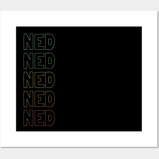 Ned Name Pattern Posters and Art